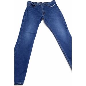 Levi's 511 Straight Fit Dark Wash Blue Denim Jeans Mens Size 36x32